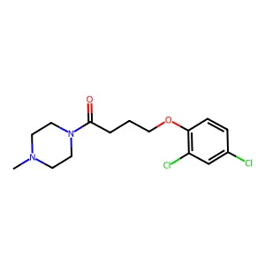 4-(2,4-Dichlorophenoxy)-1-(4-methylpiperazin-1-yl)butan-1-one structure