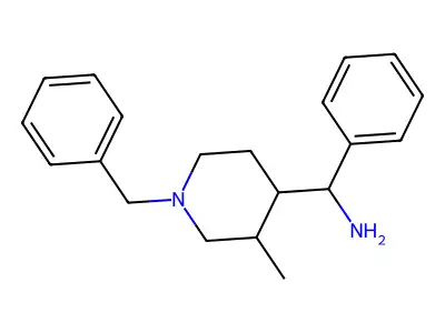 1-(1-Benzyl-3-methylpiperidin-4-yl)-1-phenylmethanamine structure
