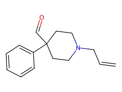 4-Piperidinecarboxaldehyde, 1-allyl-4-phenyl- structure