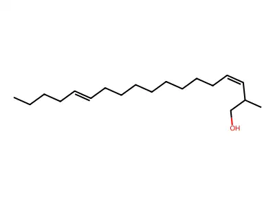 Z,E-2-Methyl-3,13-octadecadien-1-ol structure