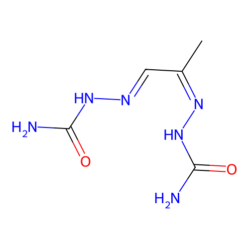 Methylglyoxal-disemicarbazon structure
