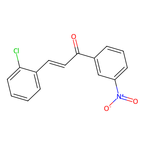 2-Chloro-3'-nitrochalcone structure