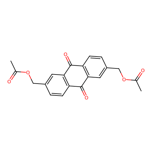[6-(Acetyloxymethyl)-9,10-dioxoanthracen-2-yl]methyl acetate structure