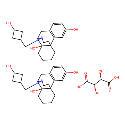 Hydroxybutorphanol tartrate structure