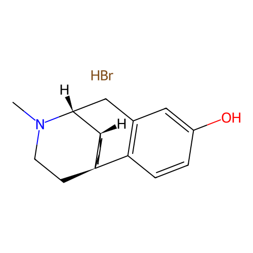 Morphinan-2-ol, 17-methyl-, hydrobromide structure