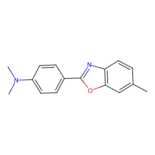4-(6-methylbenzo[d]oxazol-2-yl)-N,N-dimethylaniline structure