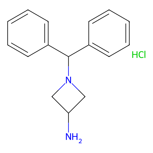 1-Benzhydrylazetidin-3-amine hydrochloride structure
