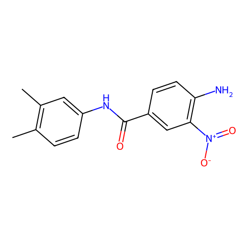 4-amino-N-(3,4-dimethylphenyl)-3-nitrobenzamide structure