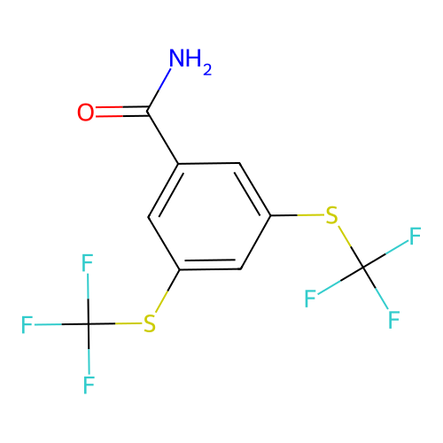 3,5-Bis(trifluoromethylthio)benzamide structure