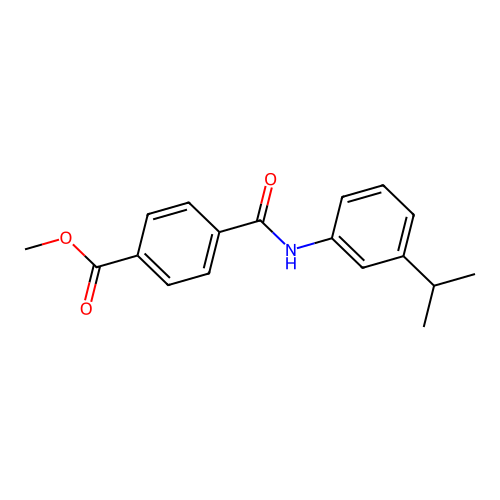Methyl 4-[(3-propan-2-ylphenyl)carbamoyl]benzoate structure