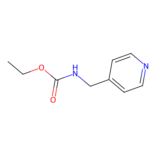 Ethyl (pyridin-4-ylmethyl)carbamate structure
