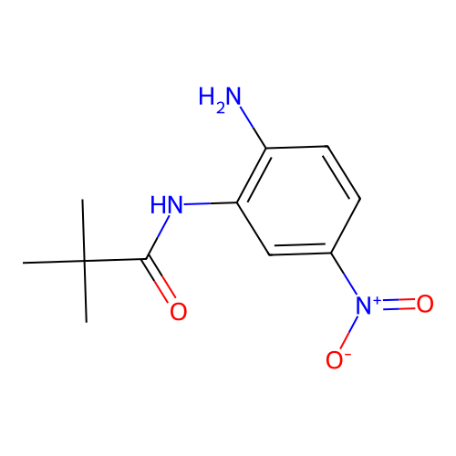 Propionanilide, 2'-amino-2,2-dimethyl-5'-nitro- structure