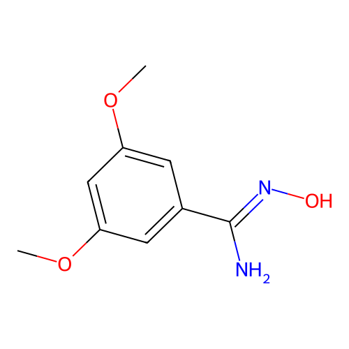 N'-hydroxy-3,5-dimethoxybenzenecarboximidamide structure
