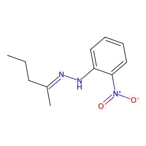 2-nitro-N-[(E)-pentan-2-ylideneamino]aniline structure