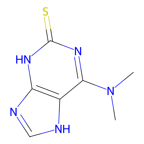 6-(Dimethylamino)-3,7-dihydropurine-2-thione structure