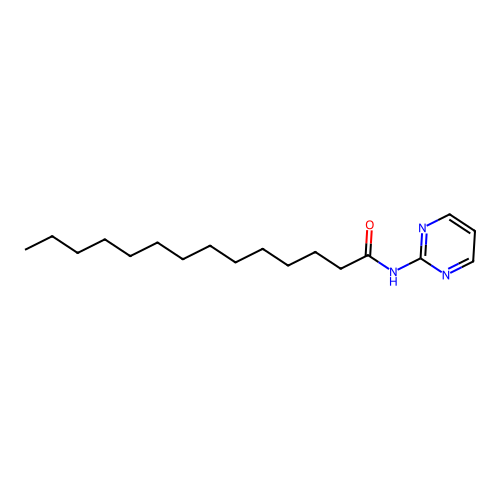 N-pyrimidin-2-yltetradecanamide structure