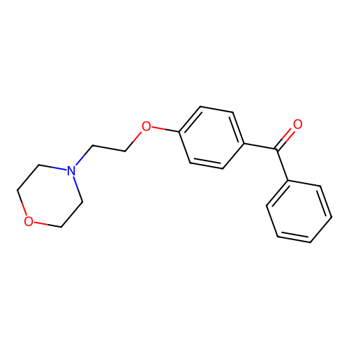 4-[2-(4-Benzoylphenoxy)ethyl]morpholine structure