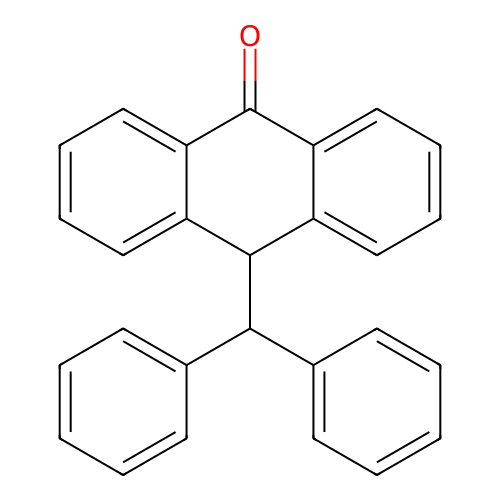10-benzhydryl-9(10H)-anthracenone structure