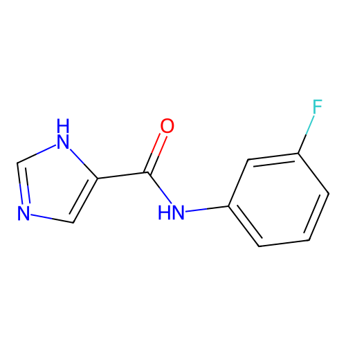 N-(3-fluorophenyl)-1H-imidazole-4-carboxamide structure