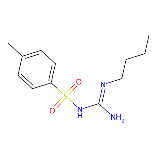 2-Butyl-1-(4-methylphenyl)sulfonylguanidine structure