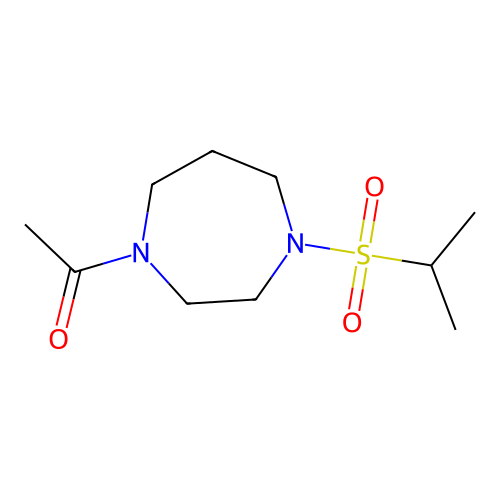 1-(4-Propan-2-ylsulfonyl-1,4-diazepan-1-yl)ethanone structure