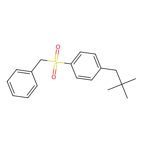 1-(Benzylsulfonyl)-4-neopentylbenzene structure