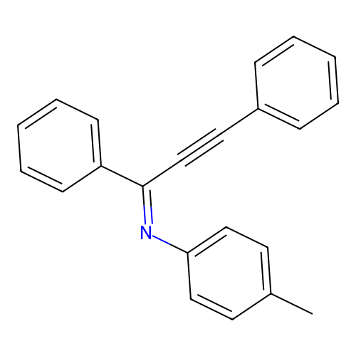 Benzenamine, N-(1,3-diphenyl-2-propynylidene)-4-methyl- structure