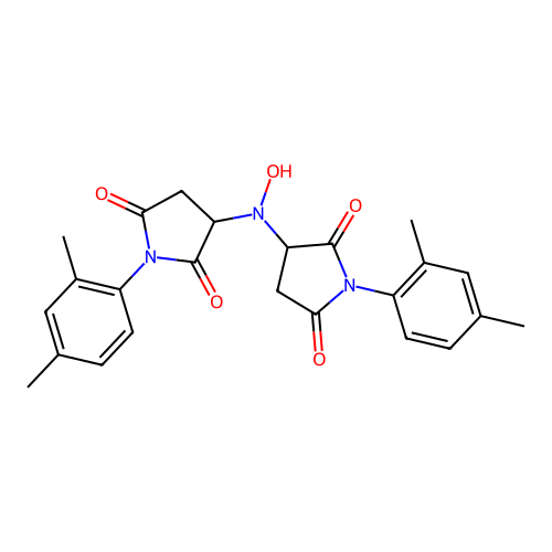 3,3'-(Hydroxyazanediyl)bis(1-(2,4-dimethylphenyl)pyrrolidine-2,5-dione) structure