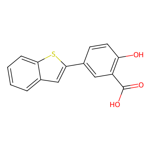 5-(1-Benzothien-2-yl)-2-hydroxybenzoic acid structure