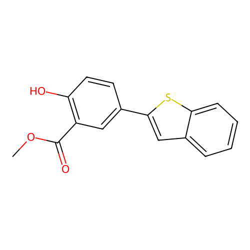 Methyl 5-(1-benzothien-2-yl)-2-hydroxybenzoate structure