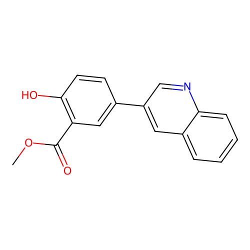 Methyl 2-hydroxy-5-(3-quinolinyl)benzoate structure