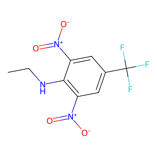 N-ethyl-2,6-dinitro-4-(trifluoromethyl)aniline structure