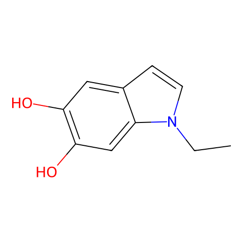 1H-Indole-5,6-diol, 1-ethyl- structure