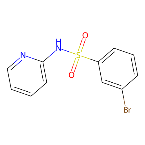 3-bromo-N-pyridin-2-ylbenzenesulfonamide structure