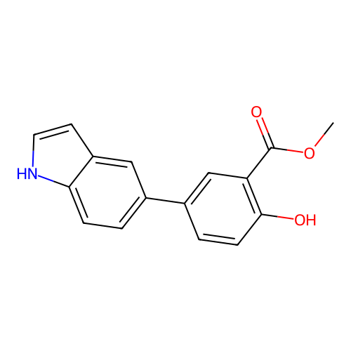 Methyl 2-hydroxy-5-(1H-indol-5-yl)benzoate structure
