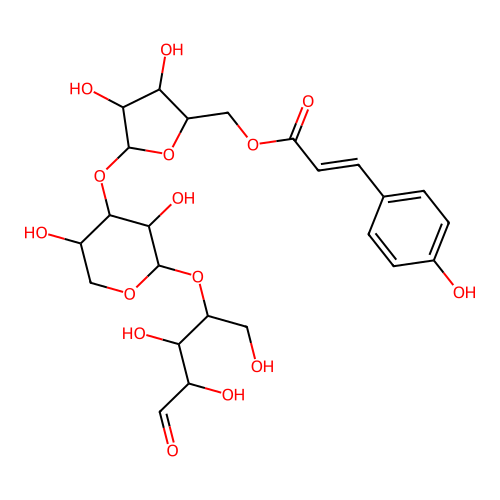 4-Coumaroyl arabinoxylan structure