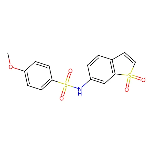 N-(1,1-二氧代-1-苯并硫代苯-6-基)-4-甲氧基苯磺酰胺 structure