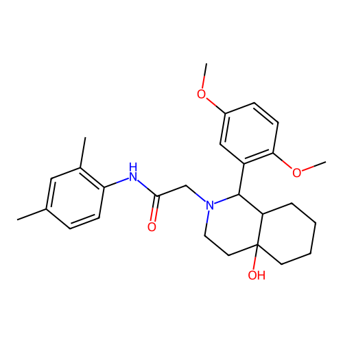2-(1-(2,5-dimethoxyphenyl)-4a-hydroxyoctahydroisoquinolin-2(1H)-yl)-N-(2,4-dimethylphenyl)acetamide structure