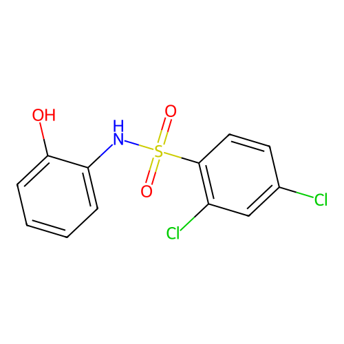 2,4-dichloro-N-(2-hydroxyphenyl)benzenesulfonamide structure