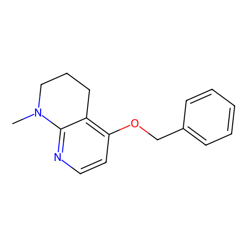 1,8-Naphthyridine, 1,2,3,4-tetrahydro-5-benzyloxy-1-methyl- structure
