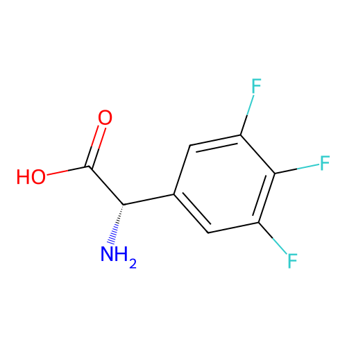 (alphaS)-alpha-Amino-3,4,5-trifluorobenzeneacetic acid structure