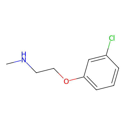 (2-(3-Chlorophenoxy)ethyl)(methyl)amine structure
