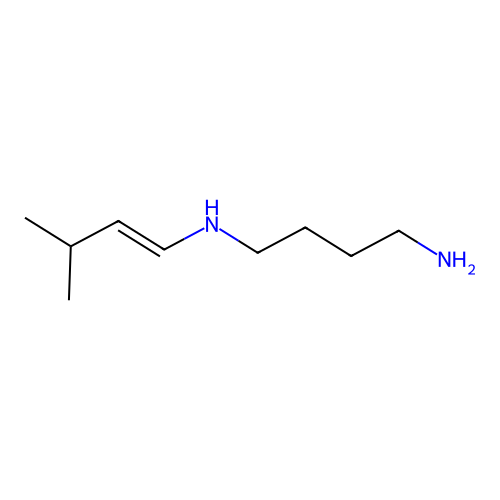 1,4-Butanediamine, N-(3-methyl-1-butenyl)- structure