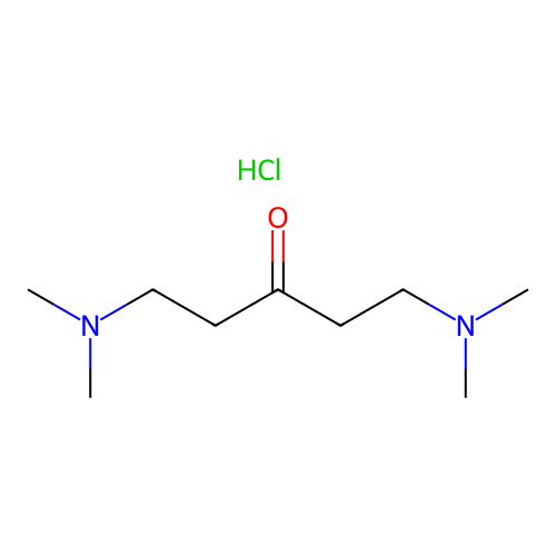 1,5-Bis(dimethylamino)pentan-3-one;hydrochloride structure