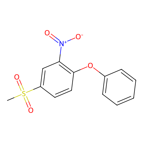 4-Methylsulfonyl-2-nitro-1-phenoxybenzene structure