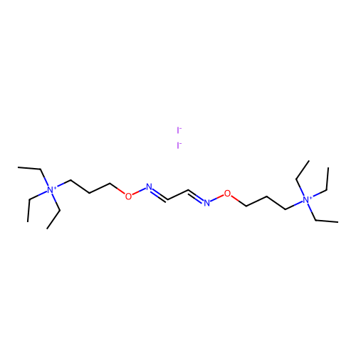 Ammonium, (ethanediylidenebis(nitrilooxytrimethylene))bis(triethyl-, diiodide structure