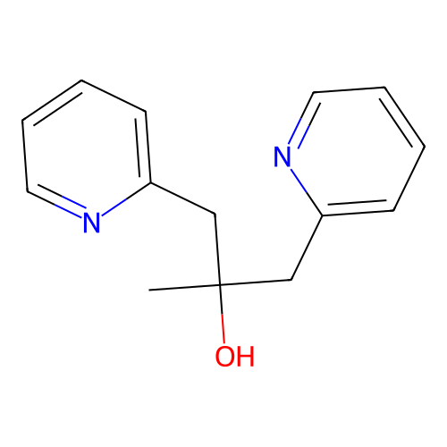 2-Methyl-1,3-di(2-pyridinyl)-2-propanol structure
