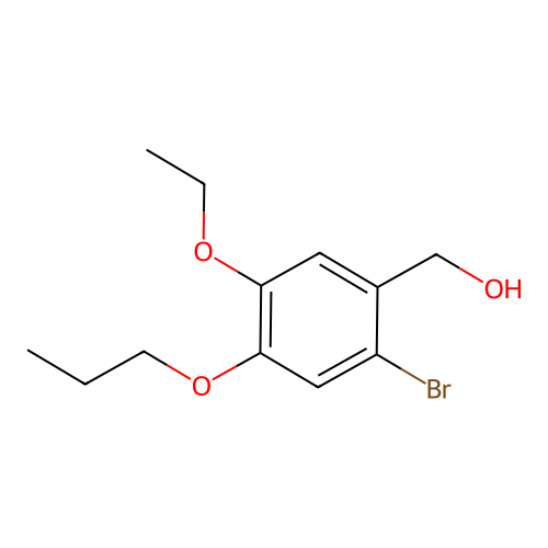 (2-Bromo-5-ethoxy-4-propoxy-phenyl)-methanol structure