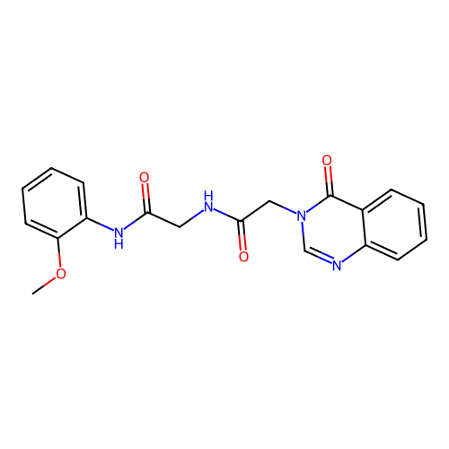N-(2-methoxyphenyl)-N~2~-[(4-oxoquinazolin-3(4H)-yl)acetyl]glycinamide structure