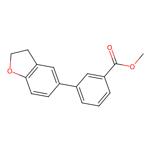 Methyl 3-(2,3-dihydro-1-benzofuran-5-yl)benzoate structure